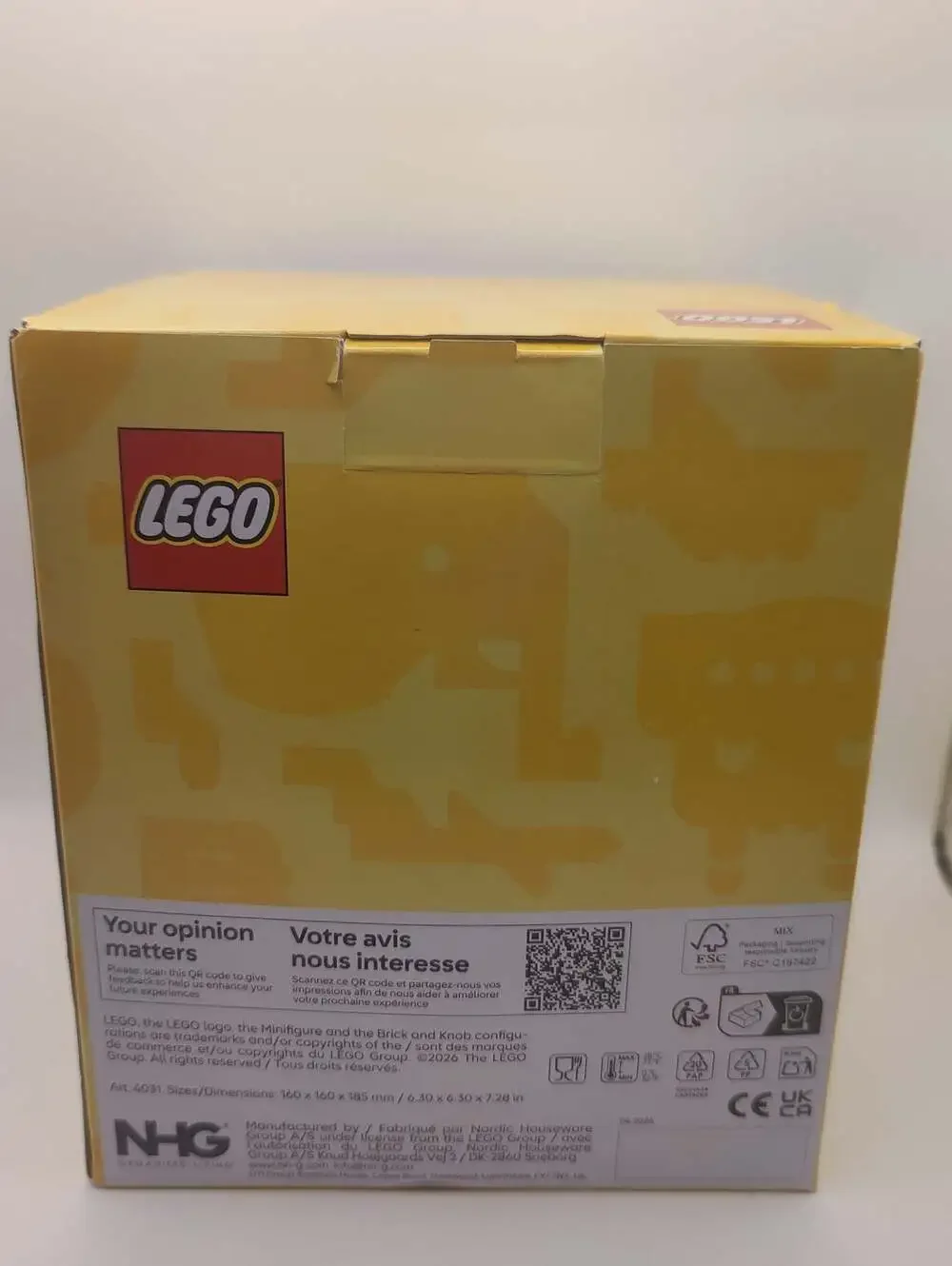 LEGO Halloween Edition Storage Head Small - Skeleton Zombie Green